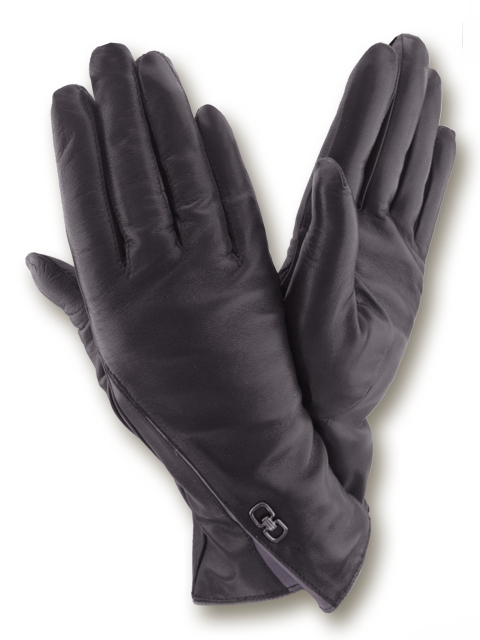 

Женские кожаные перчатки GlovesUA мод.453 черные 8