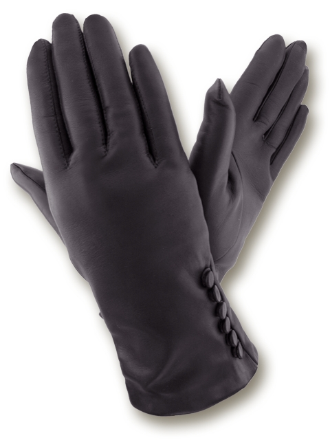 

Женские кожаные перчатки GlovesUA мод.363 черные 8