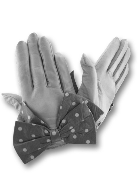 

Женские кожаные перчатки GlovesUA мод.406 светло серые 6