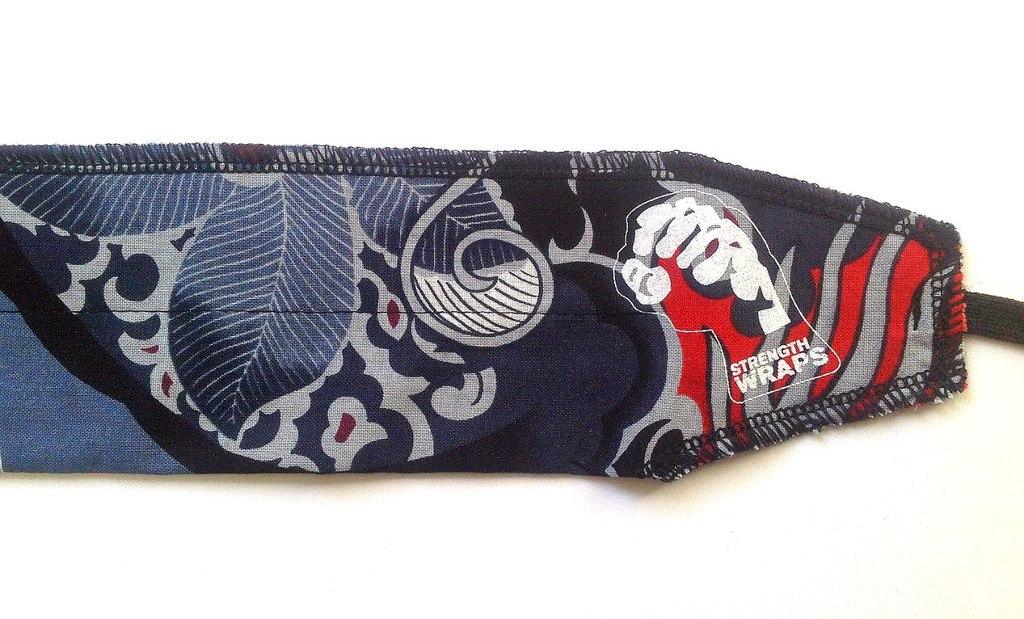

Кистевые бинты на запястье Strength Wraps Синий узор (пара) для кроссфита