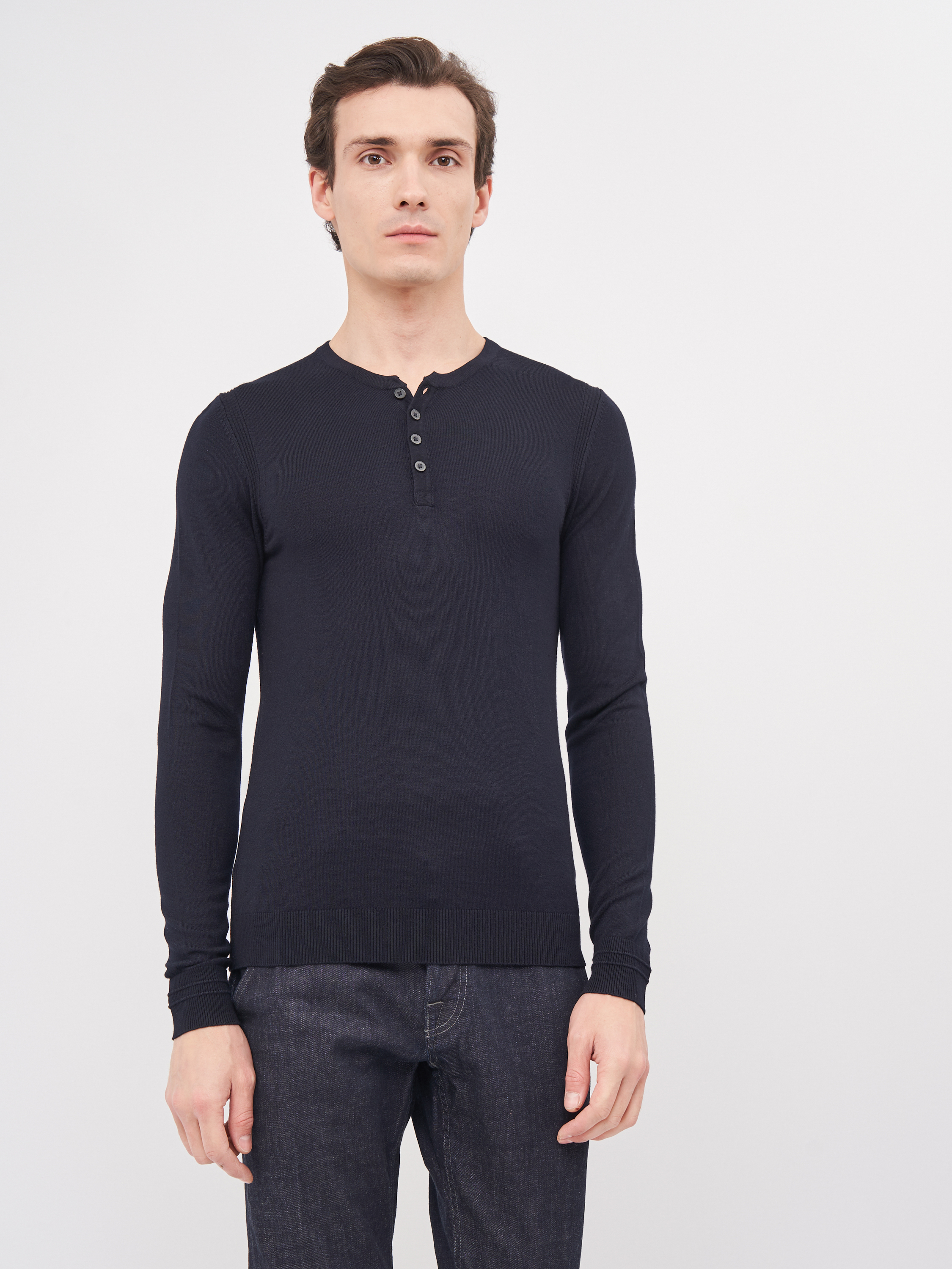 

Лонгслив Celio Fenice 60022338 S Темно-синий