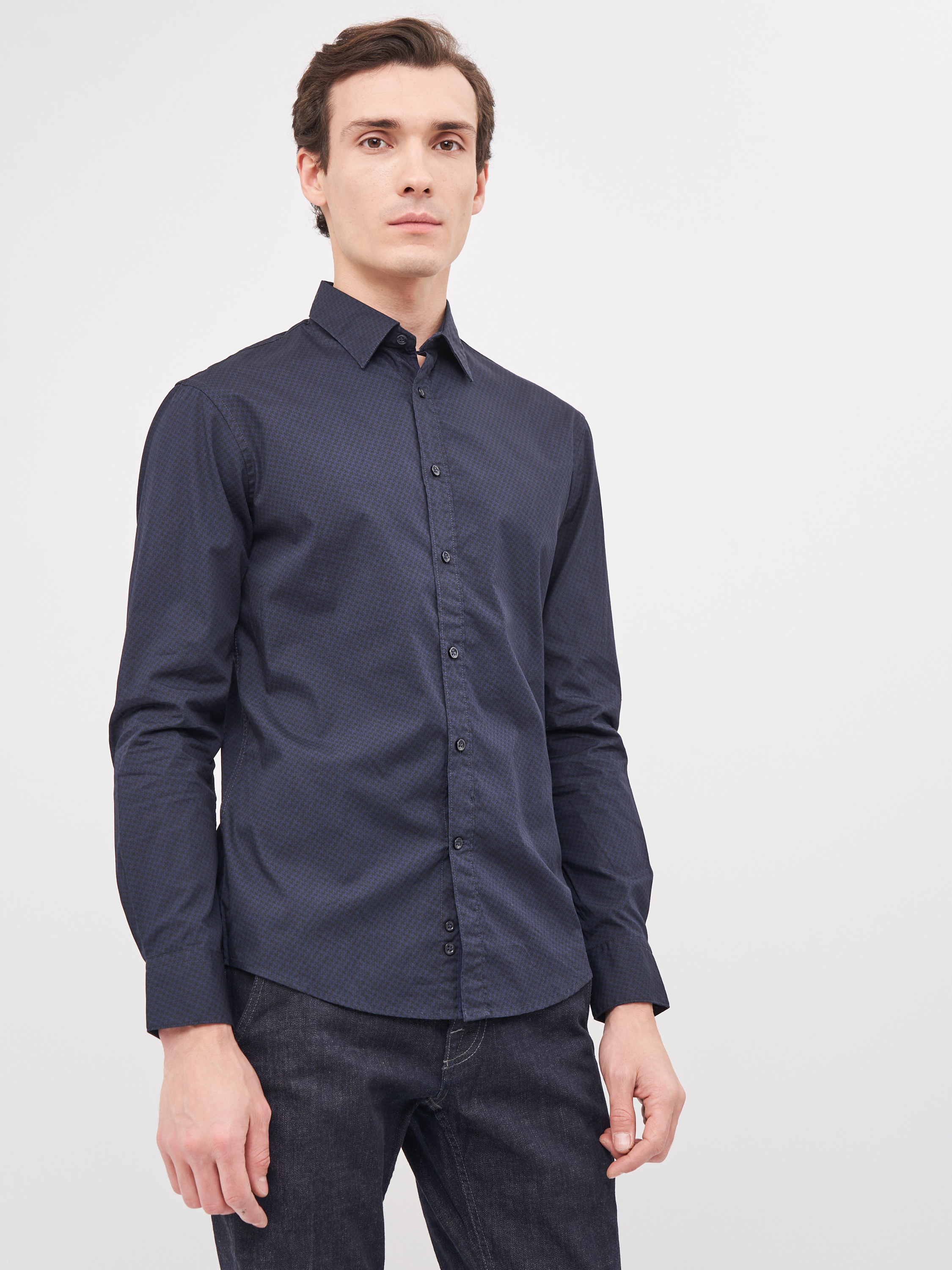 

Рубашка Celio Jagame 60034568 S Синяя