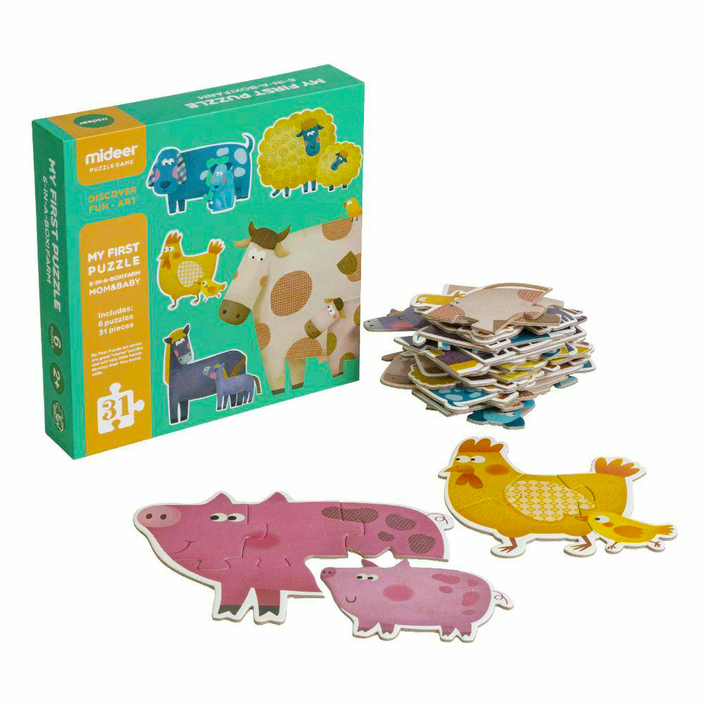 

Мои первые пазлы "Ферма. Мама и малыш" MiDeer Toys MD3012