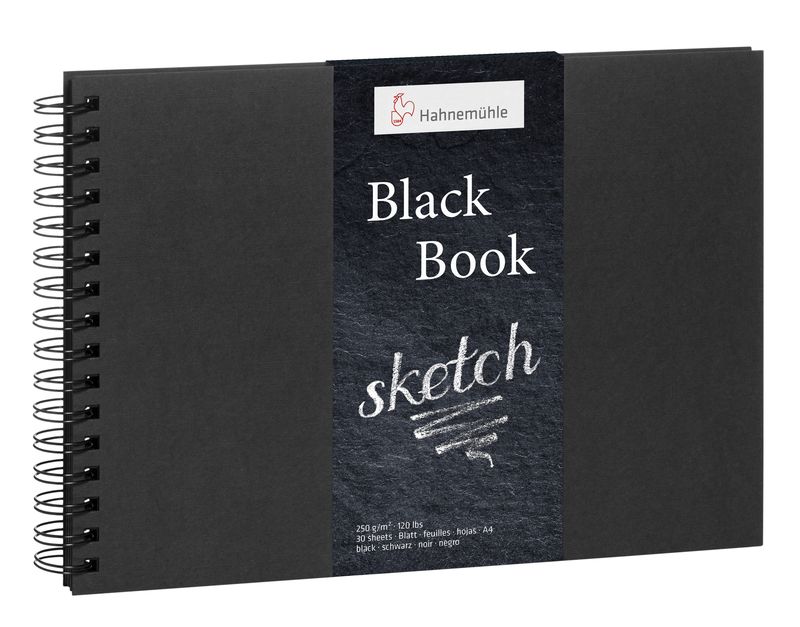 

Альбом на спирали Hahnemuhle Black Book 250 г/м², 23,5 x 23,5 см, 30 листов