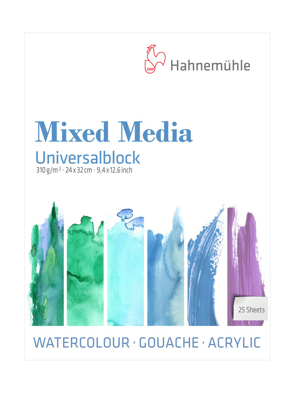 

Альбом Hahnemuhle Universalblock для смешанных техник, 310 г/м2, 24 х 32 см, 25 листов