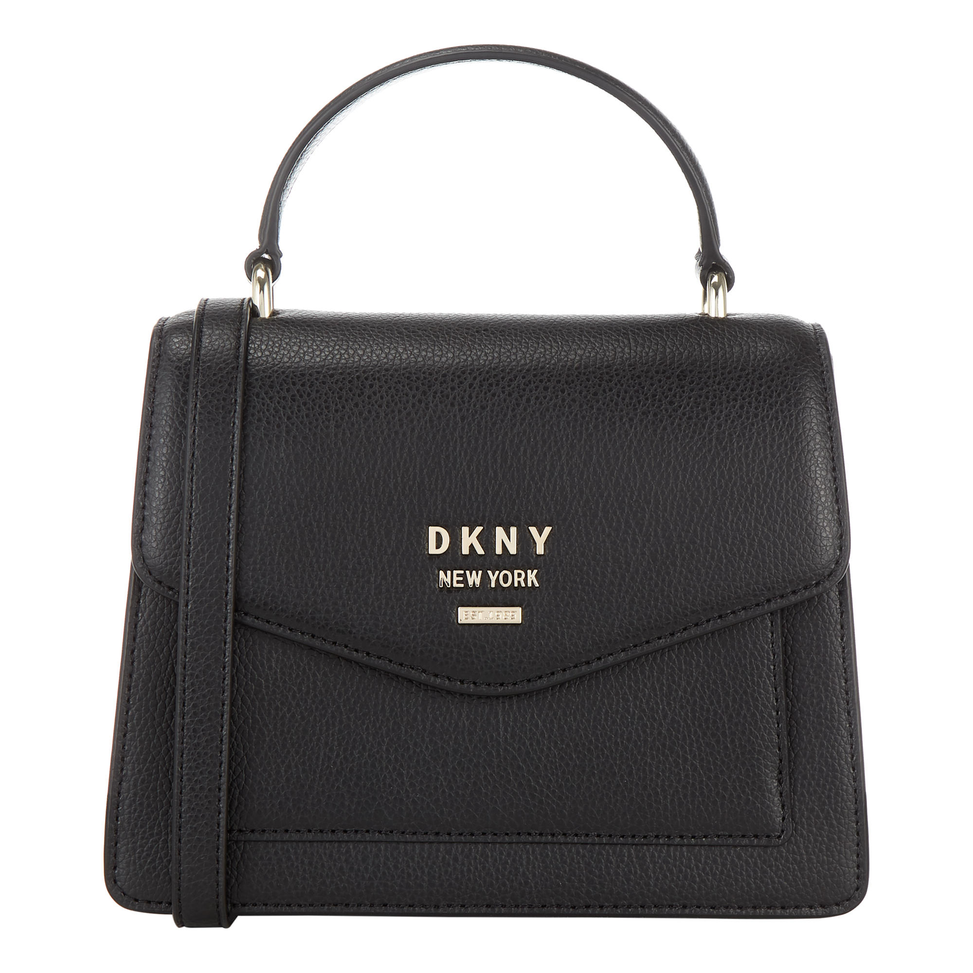 

Женская сумка DKNY R94D8E57 Whitney Small Flap Satchel Black цвет Черный Кожа (BW-0548)