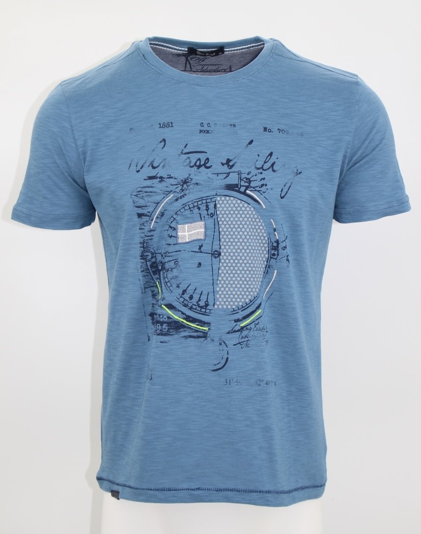 

Футболка OFF STYLE с абстракцией ХXL синяя (8031 blue)