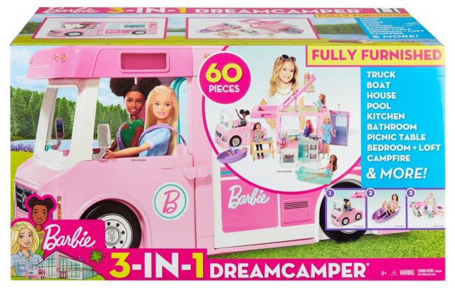 

Игровой набор Barbie Кемпер 3 в 1 (GHL93)
