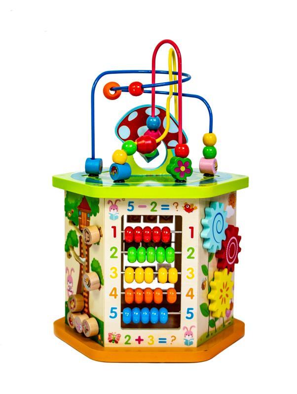 

Деревянная развивающая игрушка-сортер Toys 9 в 1