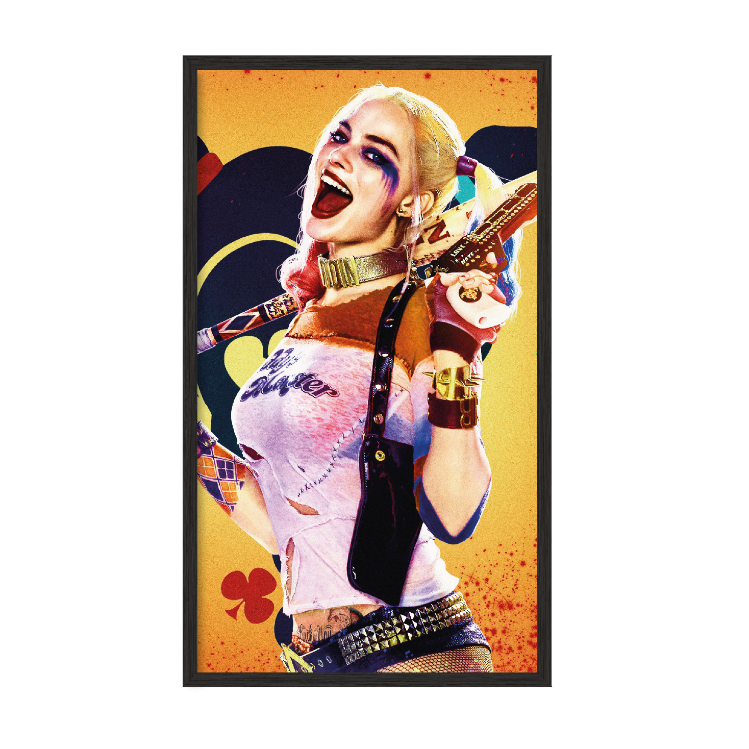 

Постер "Harley Quinn" с антибликовым стеклом 20x40 см в чёрной рамке