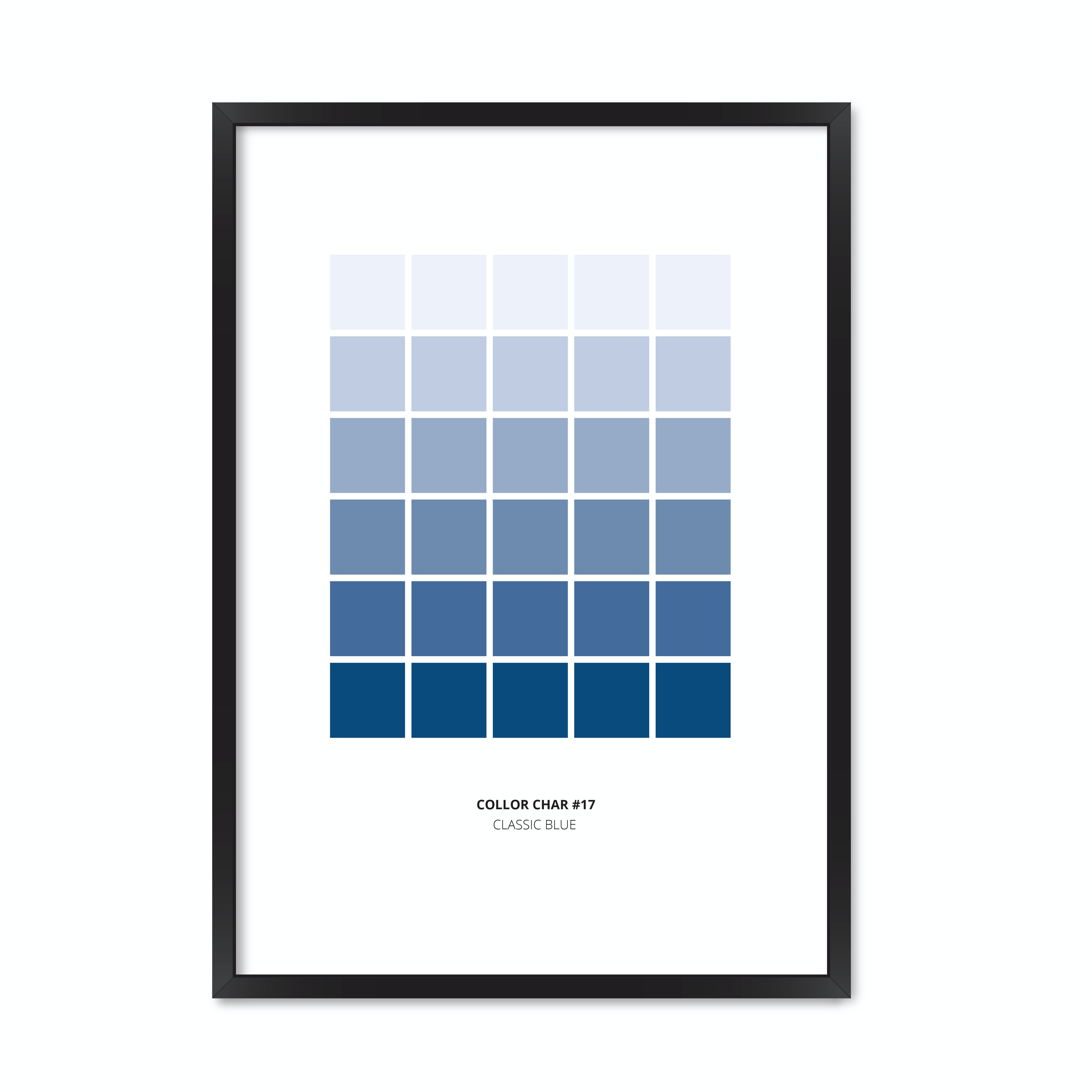 

Постер "Classic Blue #17" с антибликовым стеклом 297x420 мм в чёрной рамке