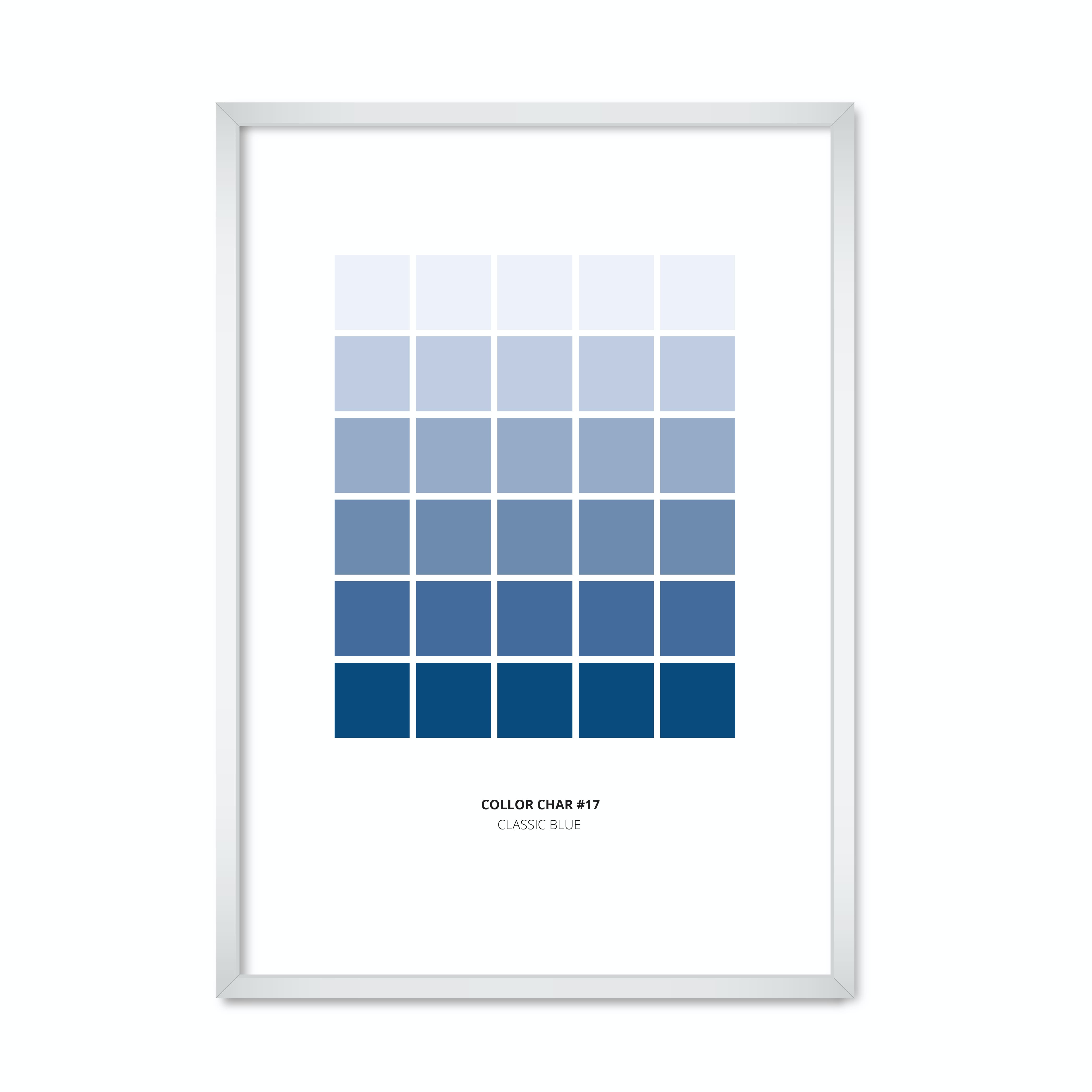 

Постер "Classic Blue #17" с антибликовым стеклом 297x420 мм в белой рамке