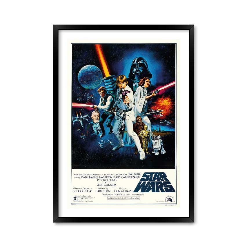 

Постер "Star Wars poster" без стекла 596x840 мм в чёрной рамке