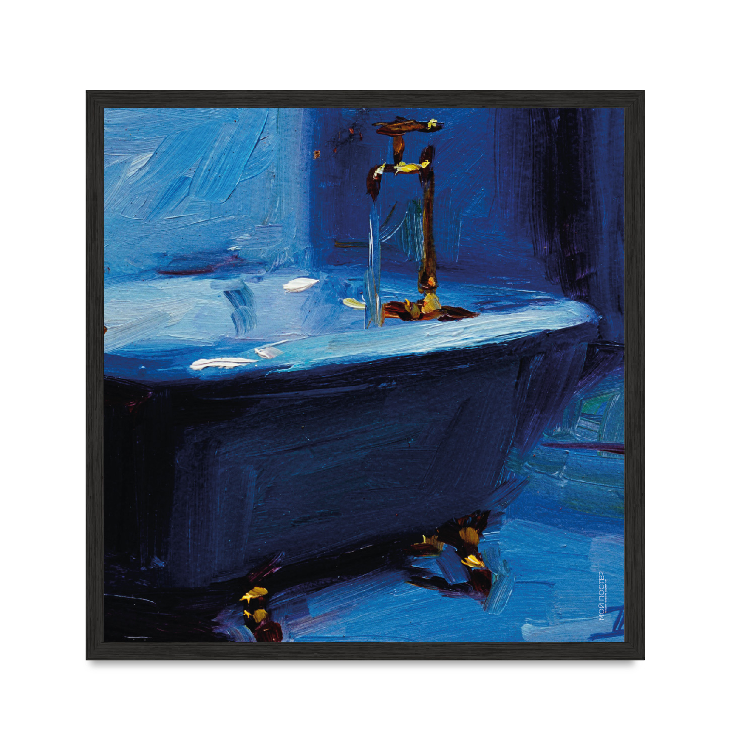 

Постер "Blue" без стекла 45 x 45 см в чёрной рамке