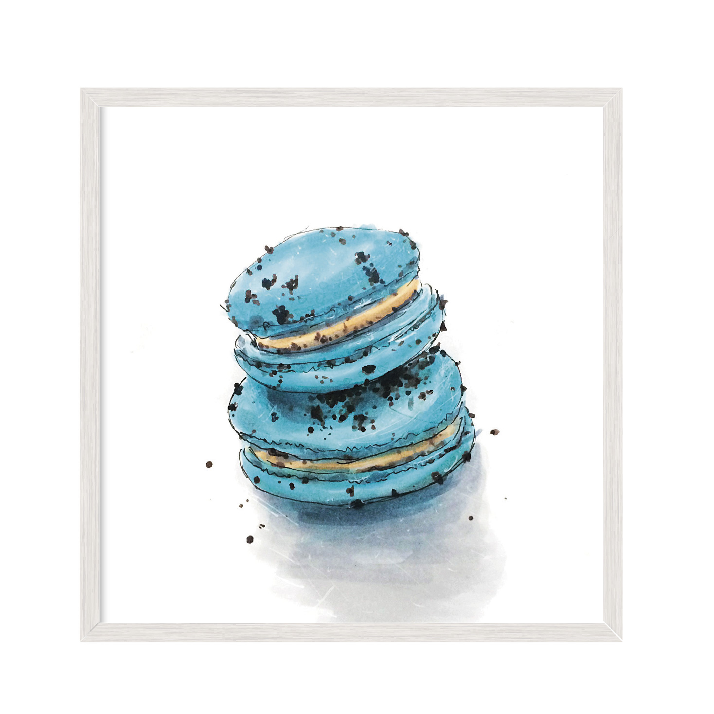 

Постер "Макаронс" с антибликовым стеклом 30 x 30 см в белой рамке