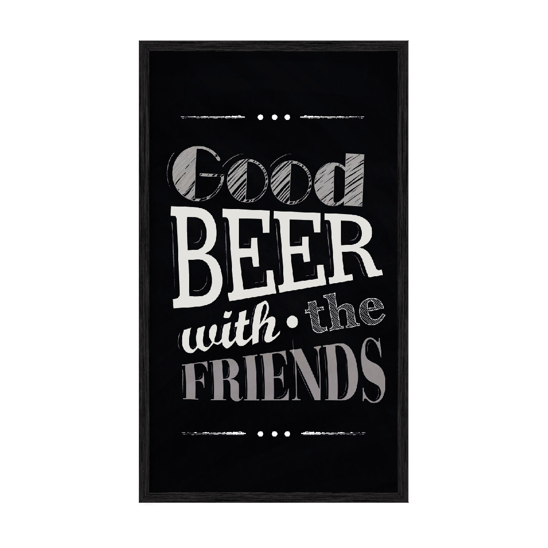 

Постер "Good Beer" без стекла 20x40 см в чёрной рамке