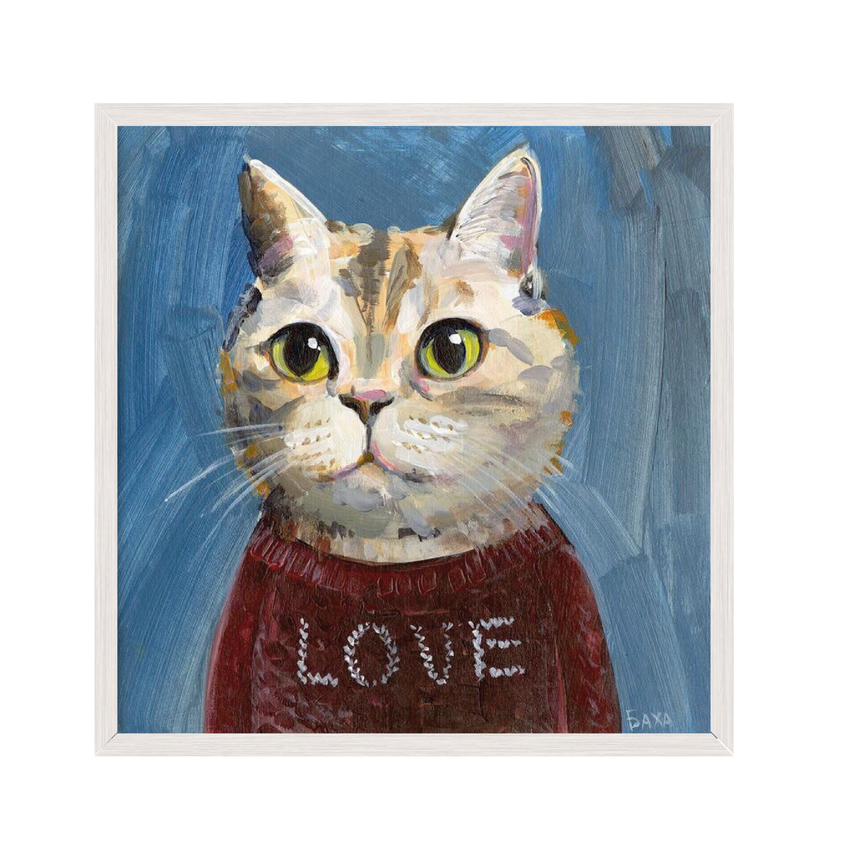 

Постер "Cat - Pop Art." без стекла 60 x 60 см в белой рамке