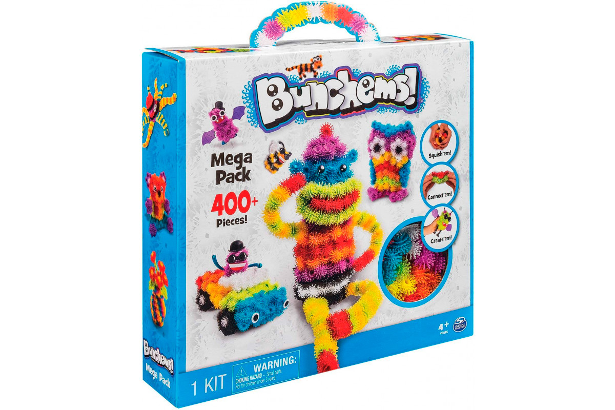 

Детский Конструктор Липучка Bunchems Mega Pack 400+ деталей Разноцветный (116461)