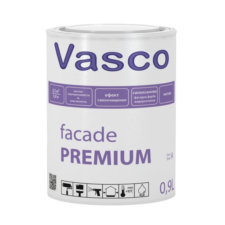 

Краска акриловая фасадная модифицированная силоксаном Vasco Facade Premium 0,9л