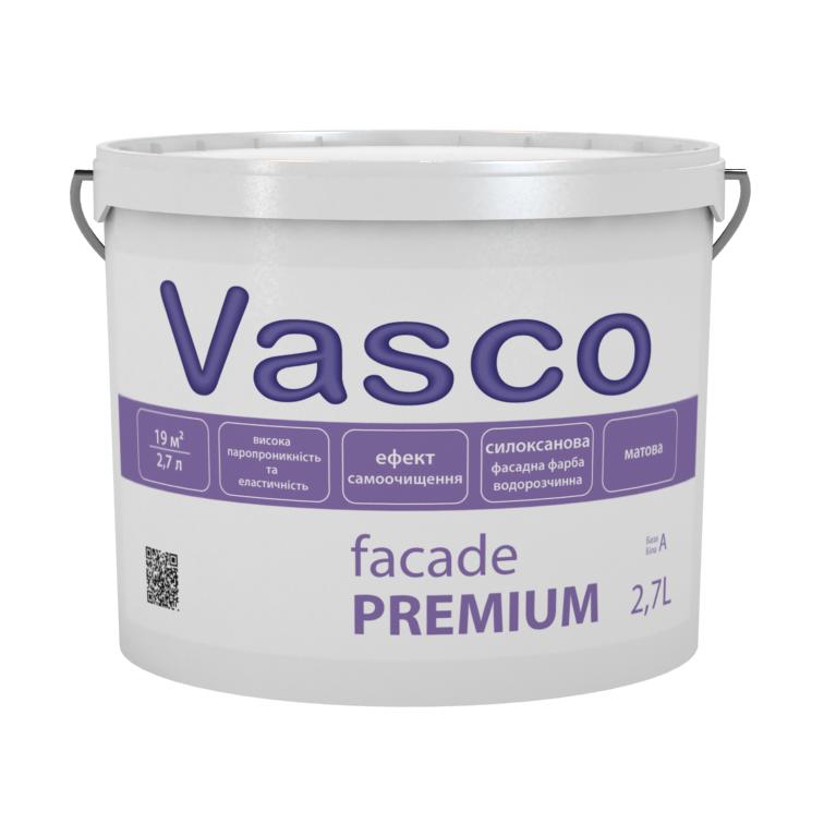 

Краска акриловая фасадная модифицированная силоксаном Vasco Facade Premium 2,7л