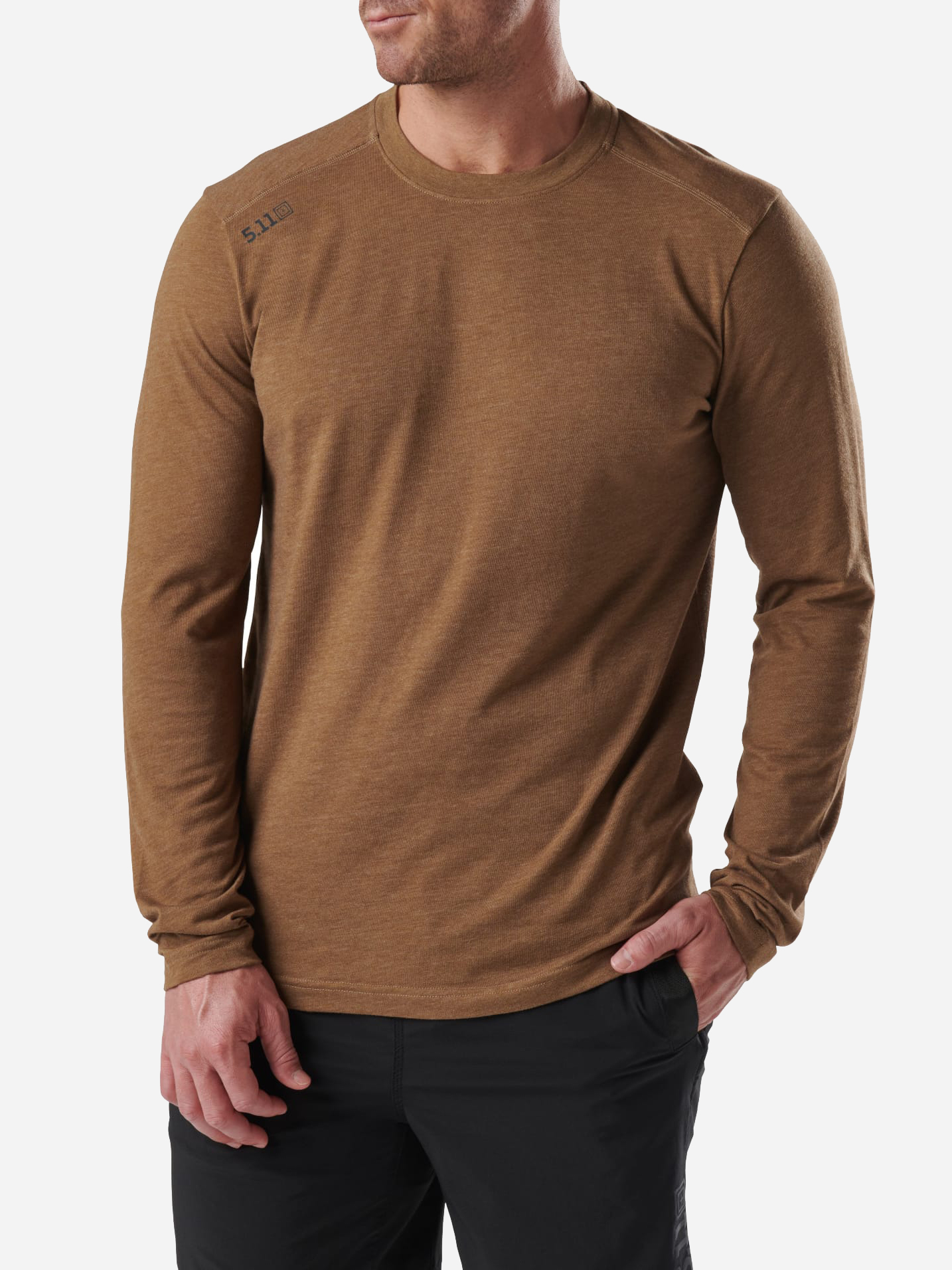 Акція на Лонгслів 5.11 Tactical Pt-R Charge Long Sleeve 2.0 82136-285 L Battle Brown Heather від Rozetka