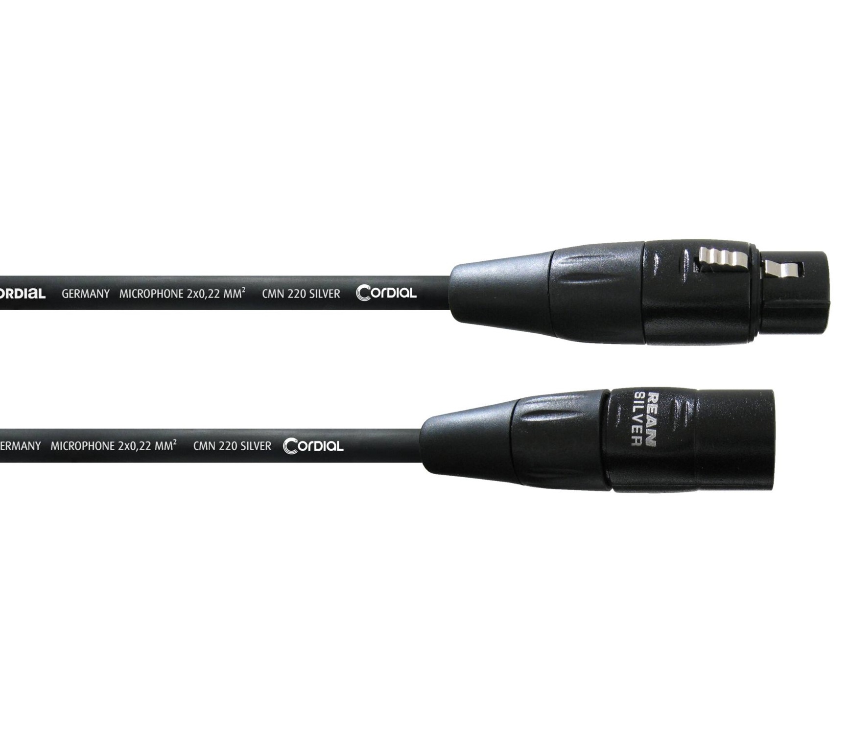 

Микрофонный кабель XLR Male — XLR Female 2.5м Cordial CIM 2,5 FM