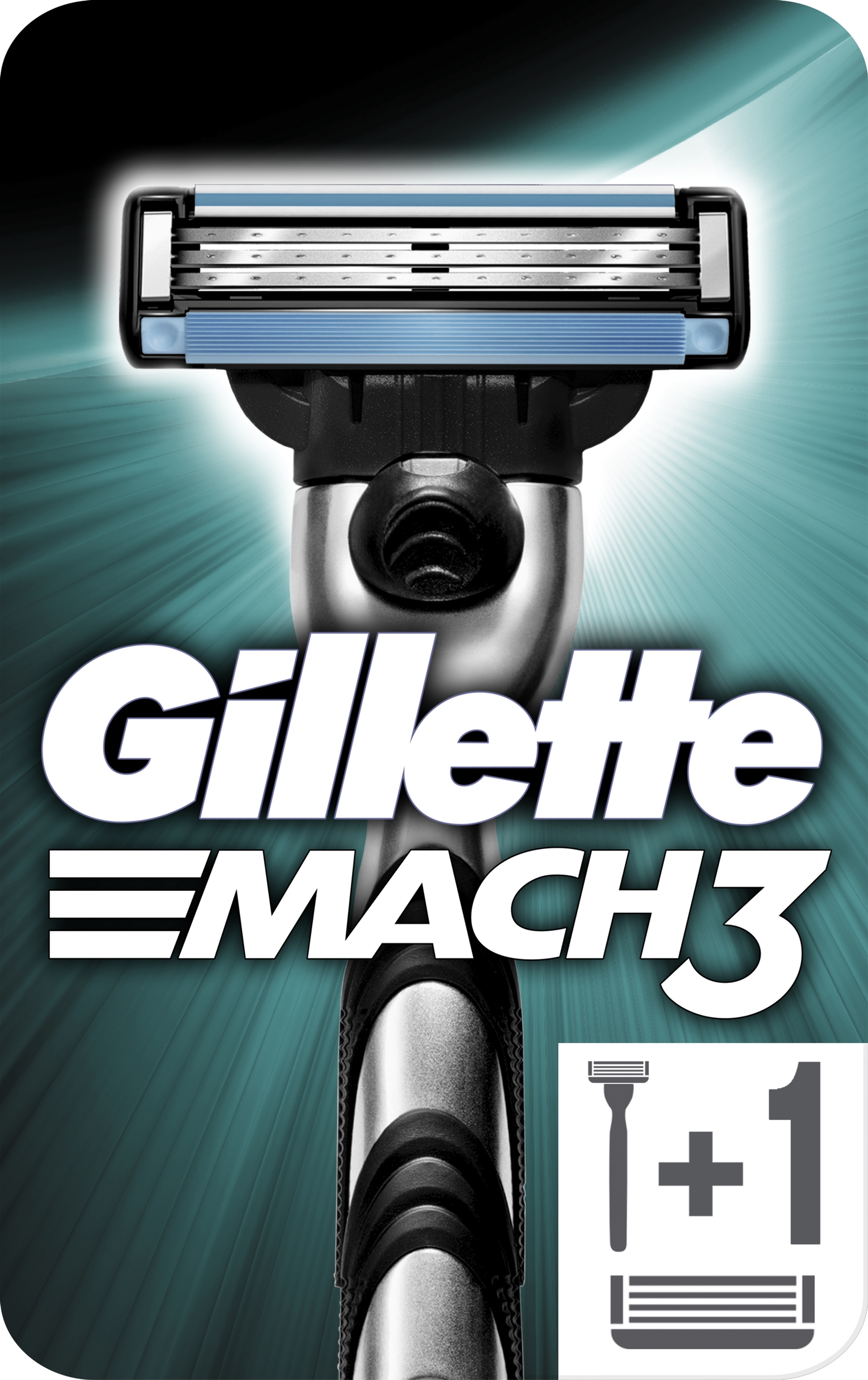Станок для бритья мужской (Бритва) Gillette Mach3 с 2 сменными ...