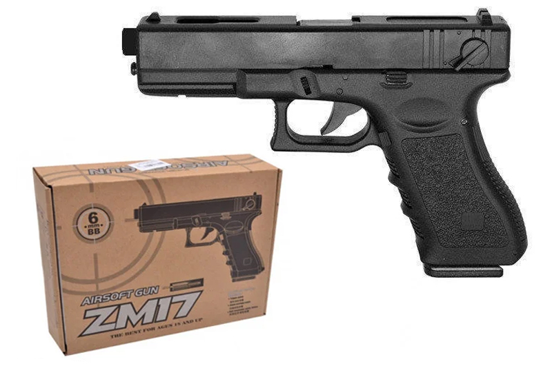 

Дитячий пістолет CYMA "ZM17" 19.5*4*13 см., чорний ZM17