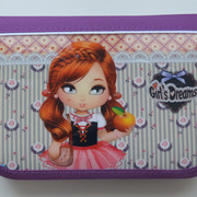 

Пенал CLASS "Girl`s Dreams", 1 отделение, 2 отворота, фиолетовый, с наполнением, 97250