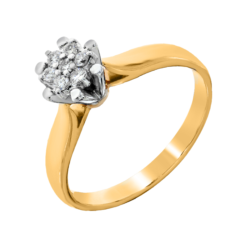 

Кольцо помолвочное Diamant к2490 17.0
