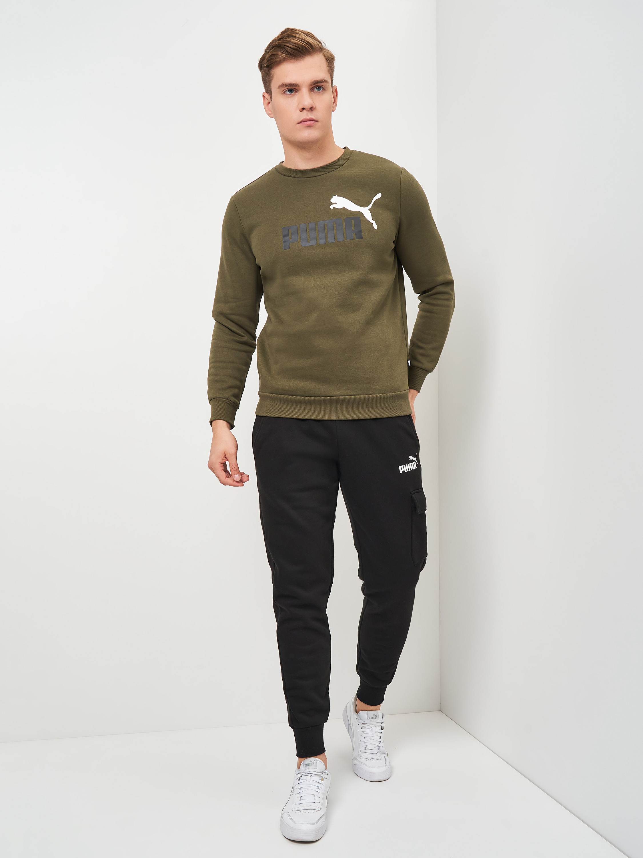 Акція на Спортивні штани утеплені чоловічі Puma ESS Cargo Pants 84580201 XXL Black від Rozetka