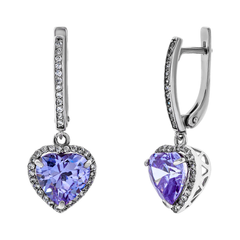 

Серьги-подвески Diamant с1233-12с