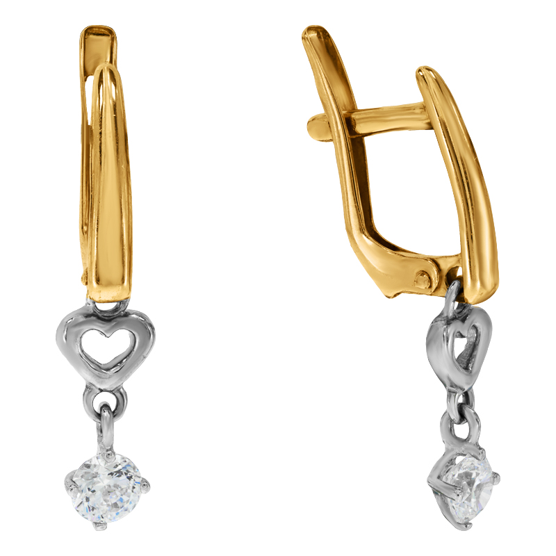 

Серьги-подвески Diamant с1805