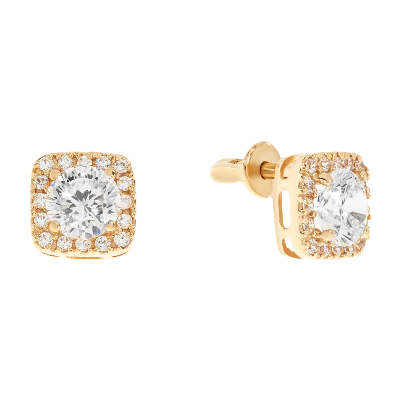 

Серьги-пусеты Diamant с1619