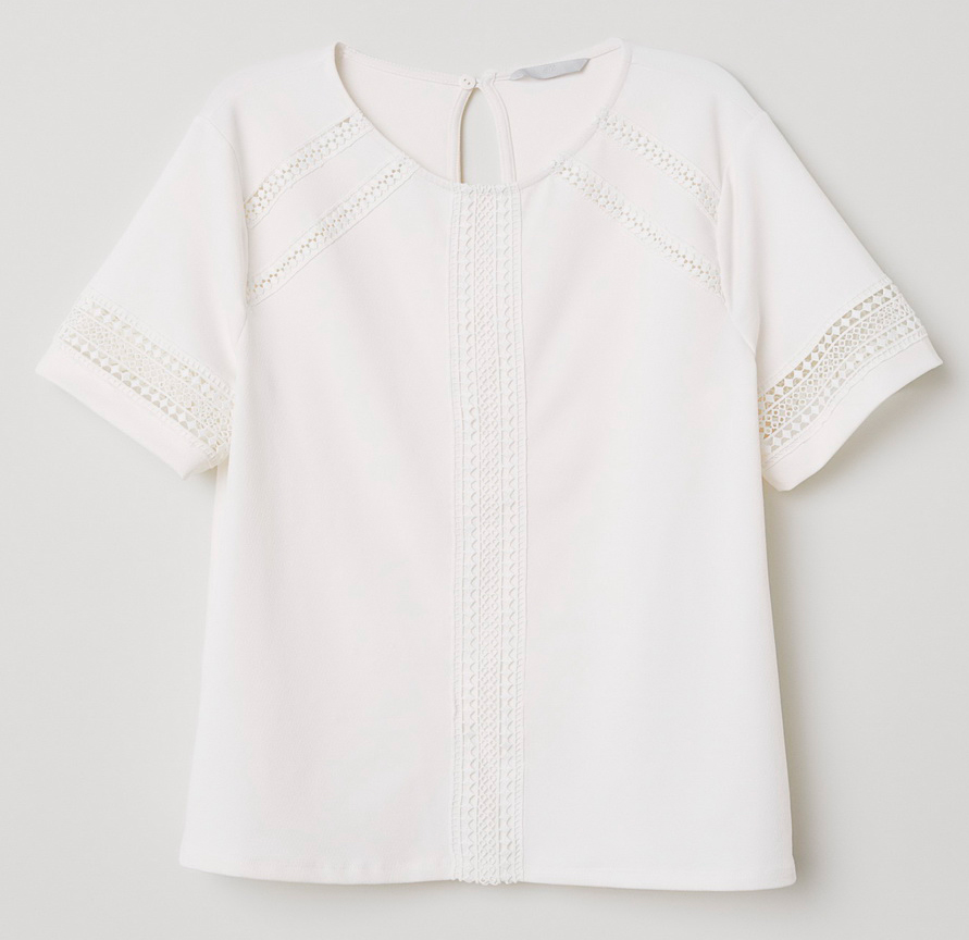 

Блузка H&M 0638945-8 M Белая