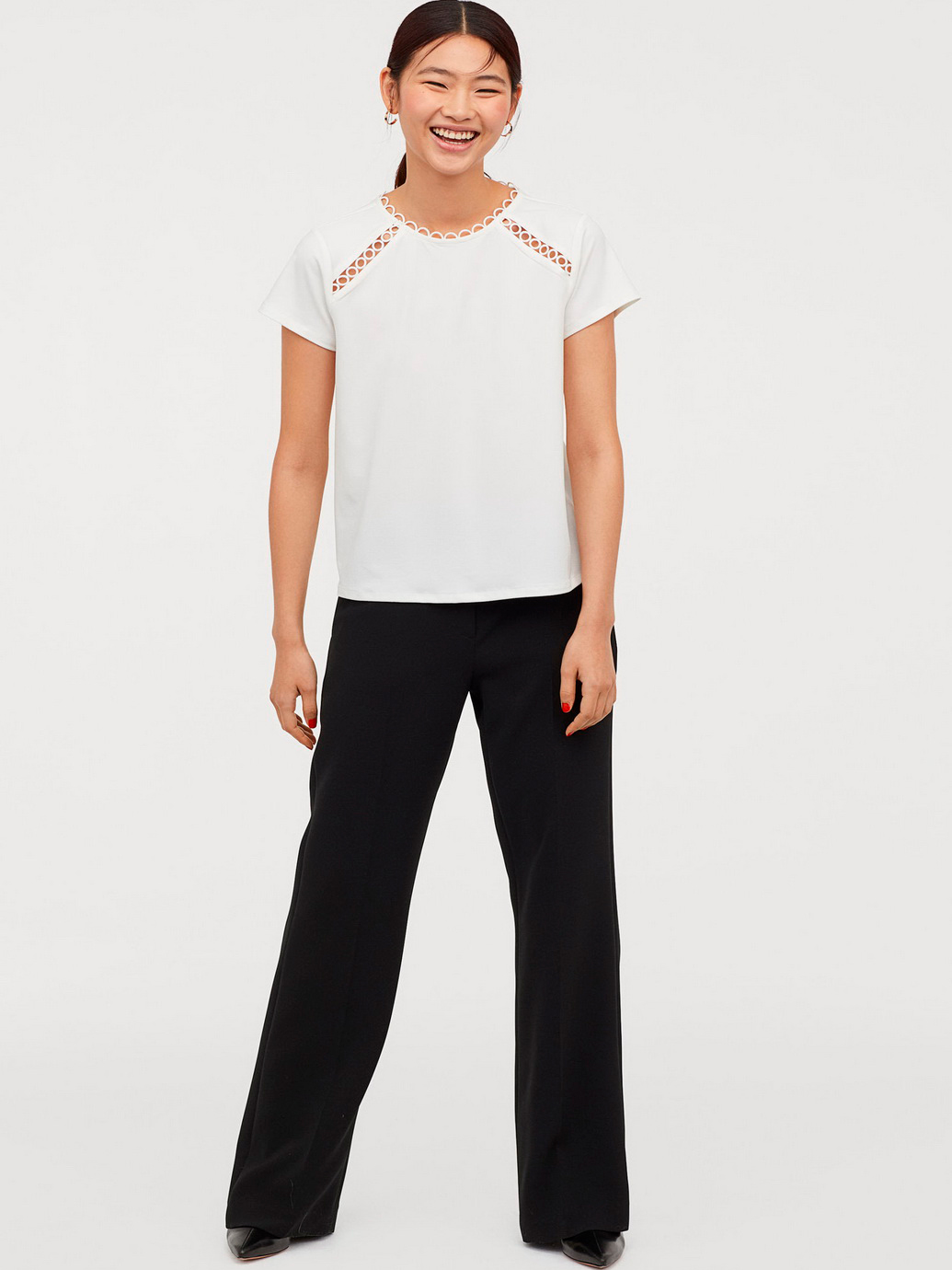 

Блузка H&M 0726465-9 L Белая