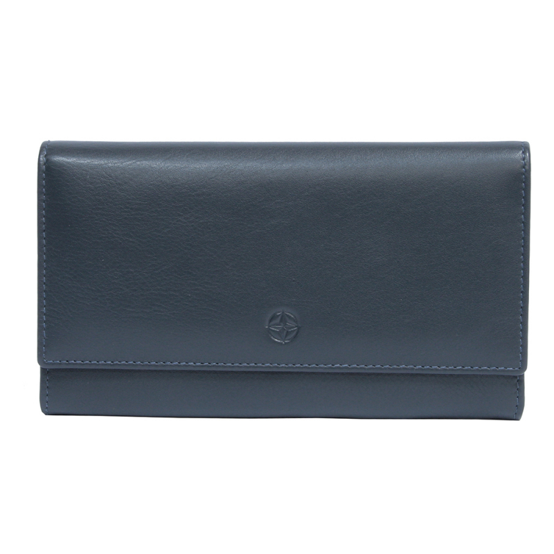 

Кошелек Tony Perotti Cortina 5048 navy кожаный синий женский