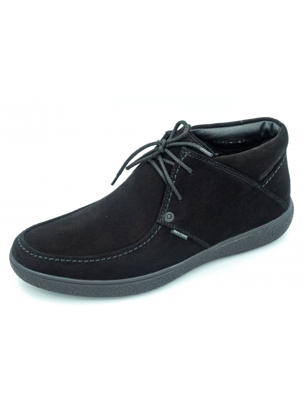 

Ботинки зимние замша BERTONI 44 черные на шерсти 1791