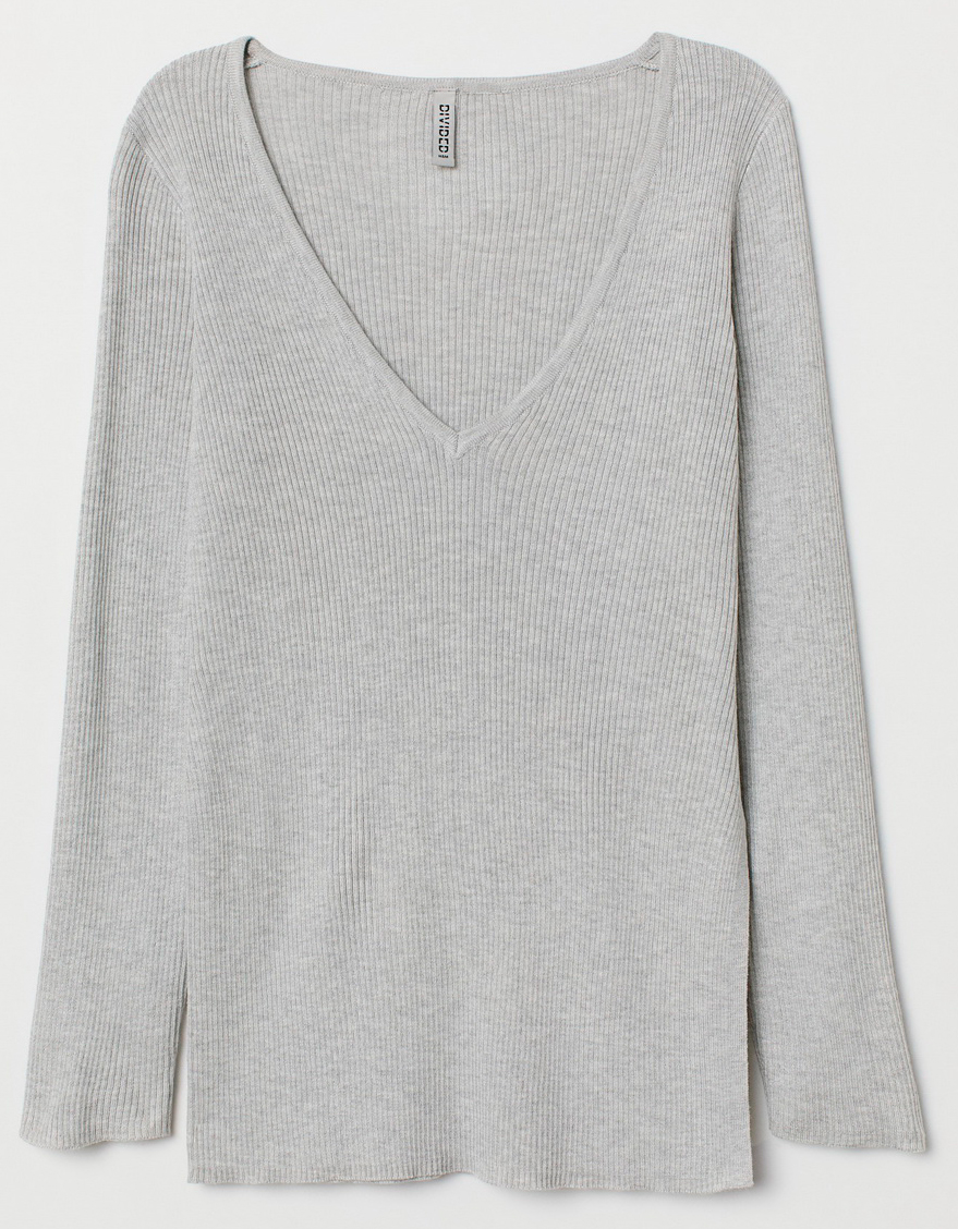 

Пуловер H&M 0721756-9  Серый, Пуловер H&M 0721756-9 S Серый