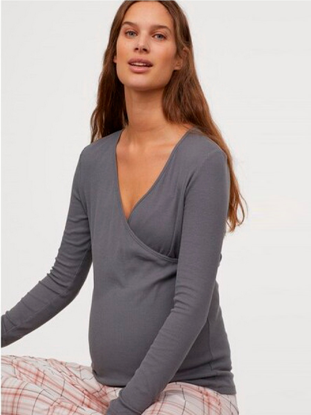 

Лонгслив пижамный H&M 0796794-0 XL Серый