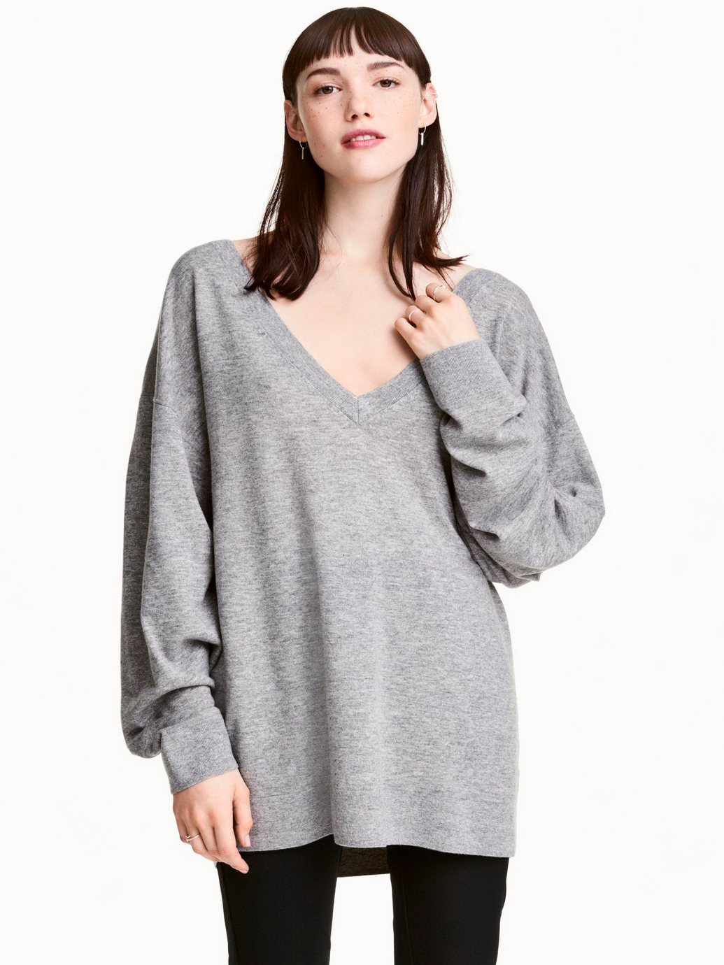 

Пуловер H&M 0461189-5 XS Серый