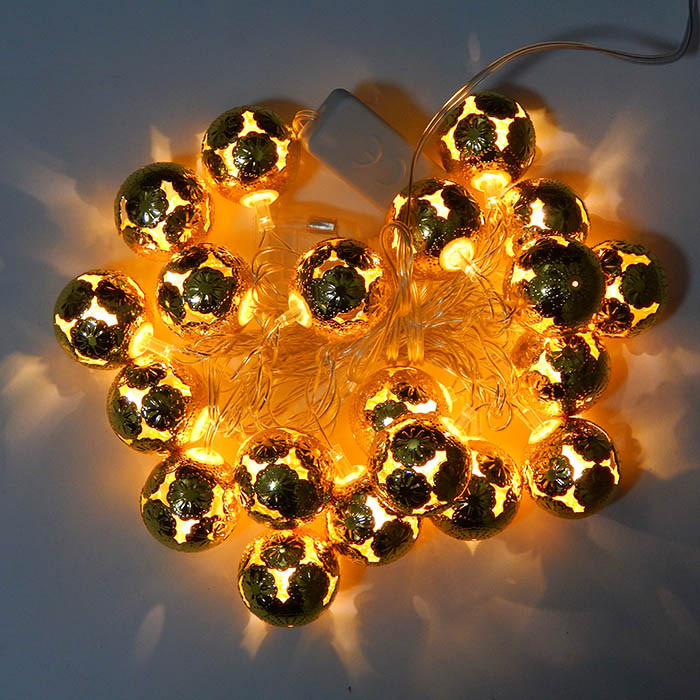 

Гирлянда Сфера Золото LED 20