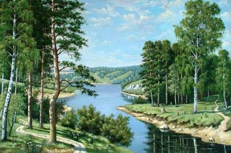 

Алмазная мозаика Лесная река 50x33см DM-020 Полная зашивка. Набор алмазной вышивки