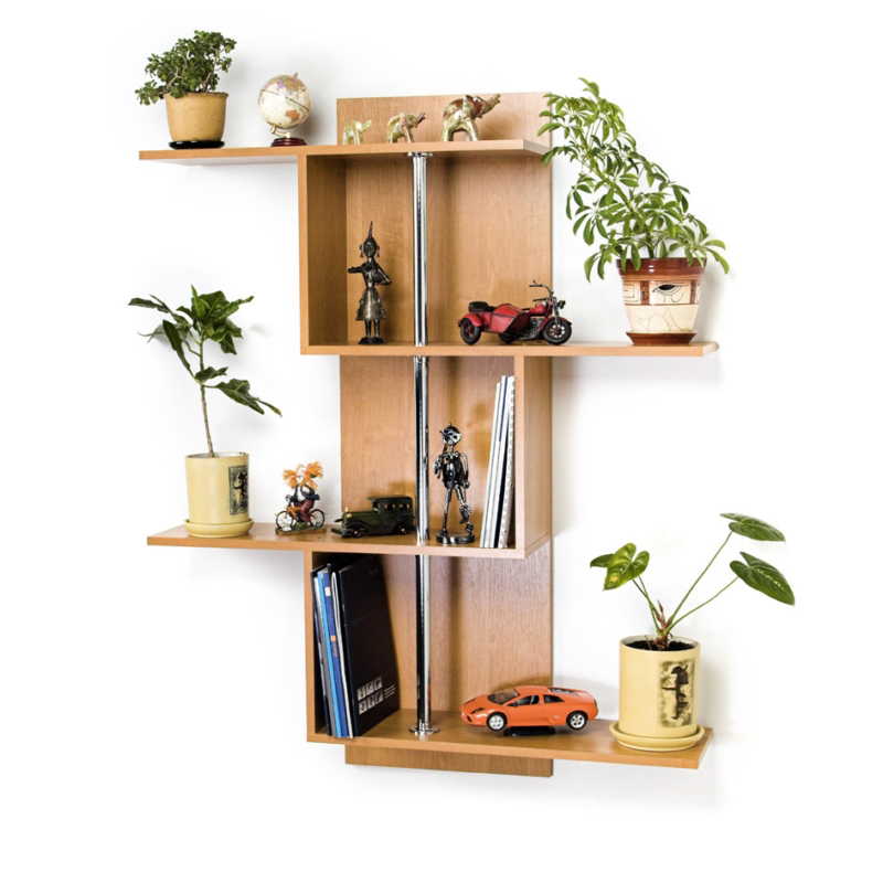 

Полка навесная в гостиную, спальню из ДСП - ПВХ кромка П-3 Классик Тиса мебель цвет Бук