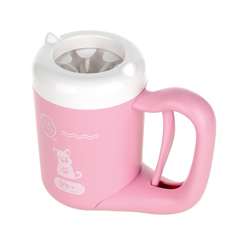 

Лапомойка Hoopet W037 емкость для мытья лап домашних животных Pink S