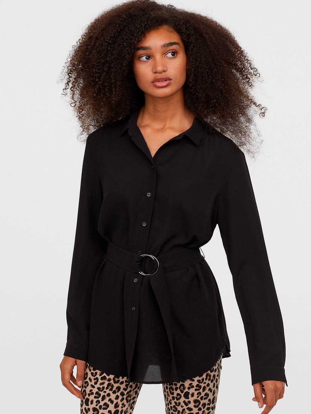 

Рубашка H&M 0790880-0 40 Черная