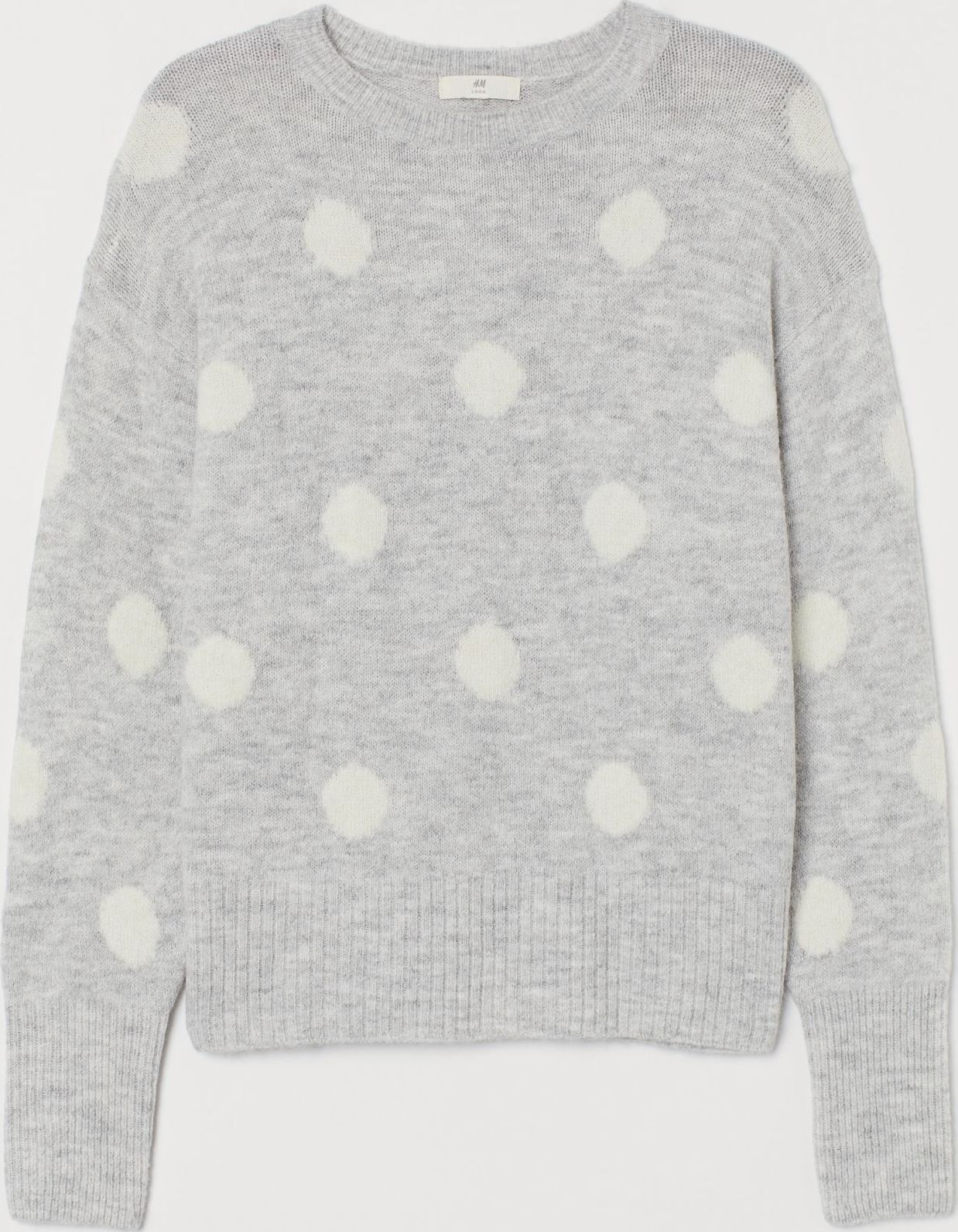 

Джемпер H&M 0775996-0 L Серый в горох