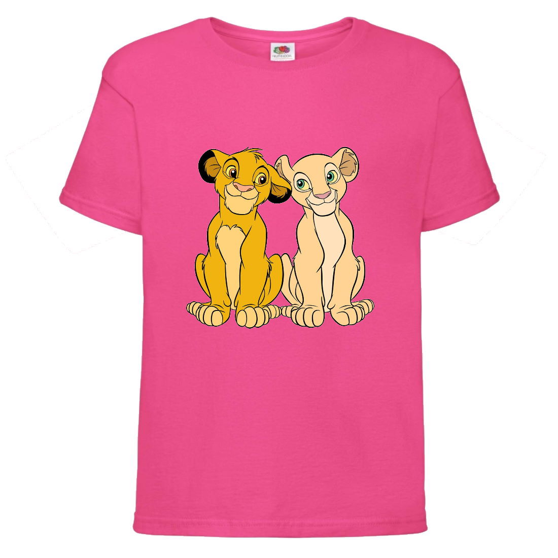 

Футболка детская Король Лев (Lion King) розовая (LK-simba&nala-2-pink) 164 см
