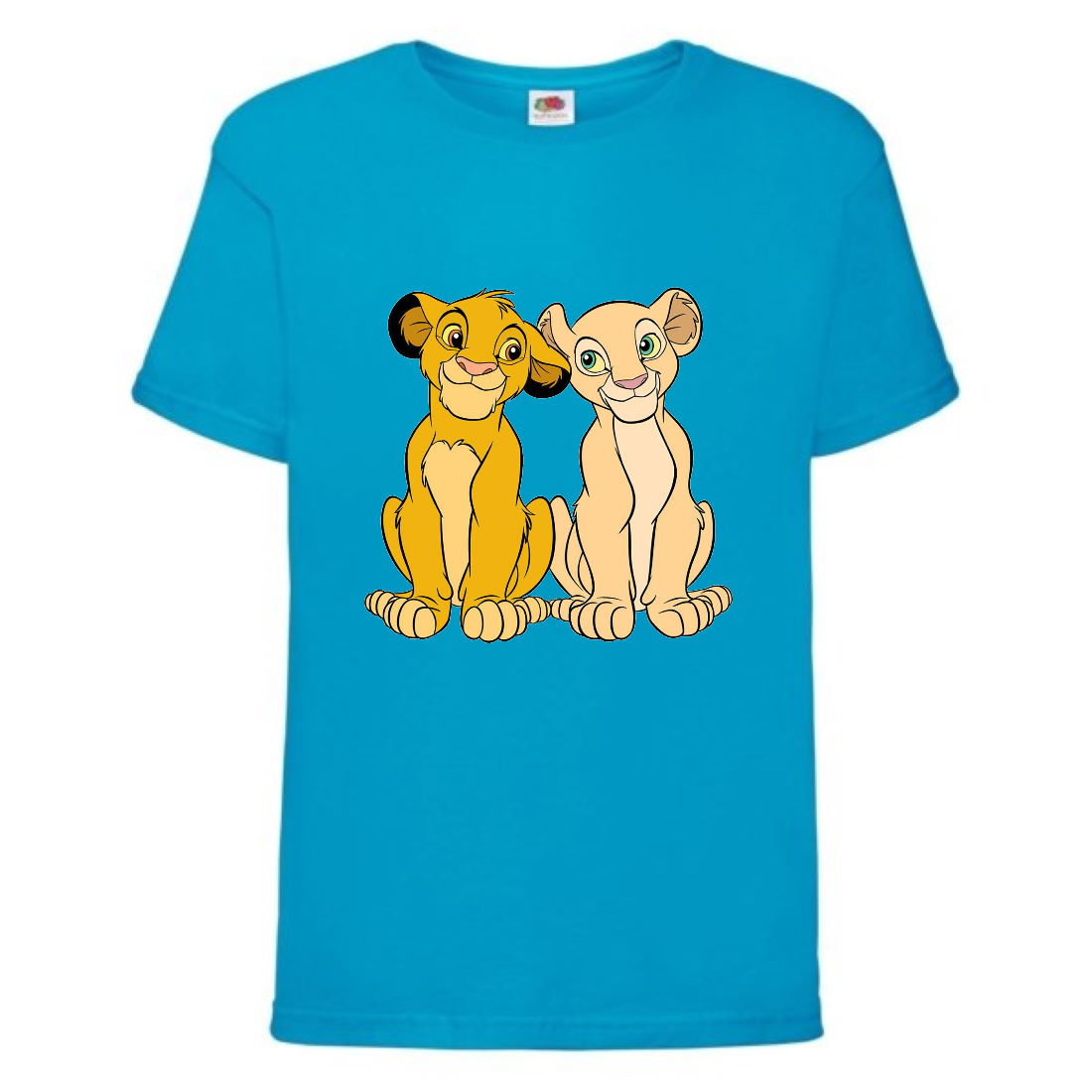 

Футболка детская Король Лев (Lion King) голубая (LK-simba&nala-2-blue) 128 см