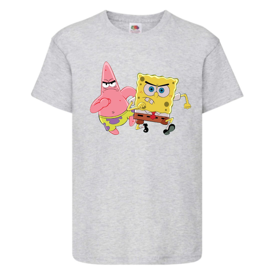 

Футболка детская Спанч Боб 3 (Sponge Bob) серая 128 см